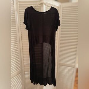 Chic High-Low Black Top - Three Bird Nest